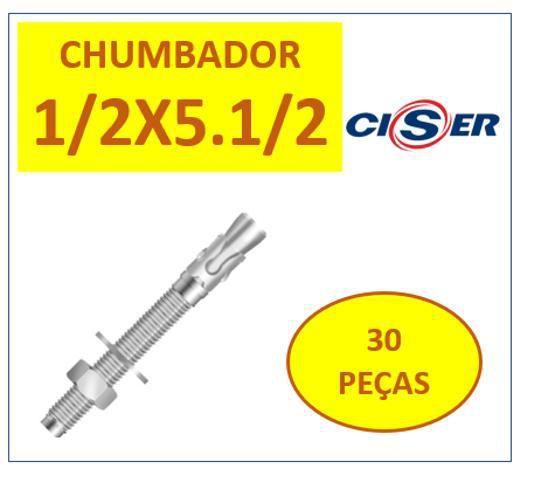Imagem de Chumbador Parabolt Cba 1/2 X 5.1/2 Pbc Zincado 30 Peças