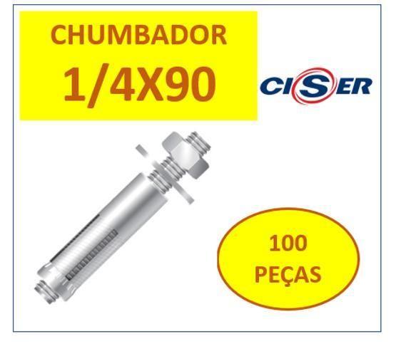 Imagem de Chumbador Parabolt Cprisioneiro Unc Ac 1/4 X 90 100 Pçs