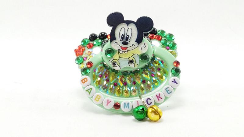 Imagem de Chupeta adulto decorada tamanho G artesanal - Ref. 10/0124 -    mickey