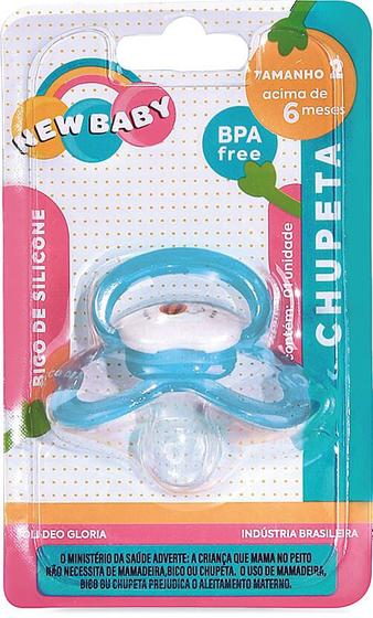 Imagem de Chupeta bico de silicone - bico redondo - fase 2  1120 - new baby 