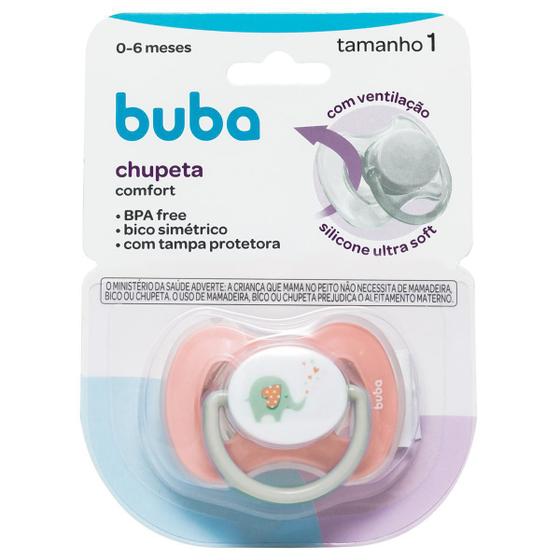 Imagem de Chupeta Bico Silicone Ultra Soft Comfort 0 A 6 Meses Buba