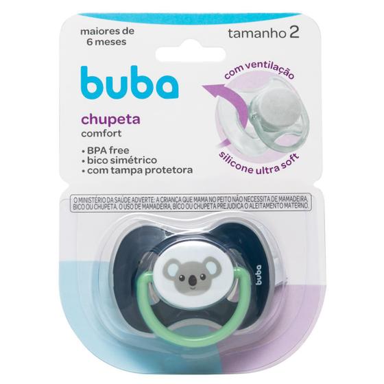 Imagem de Chupeta Bico Silicone Ultra Soft Comfort + 6 Meses Buba