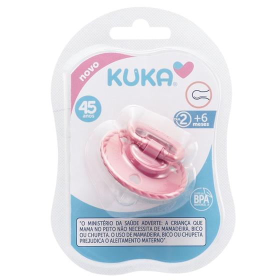 Imagem de Chupeta Kuka Classic Rosa 2 +6 Meses