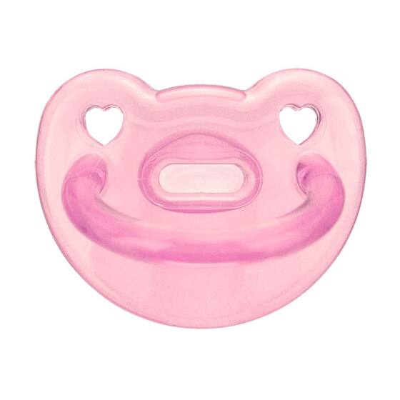 Chupeta Kuka Soft Silicone Ortodôntica Tamanho 2 6+ Meses Rosa 1 ...