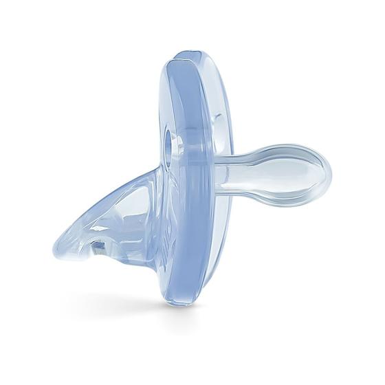 Imagem de Chupeta Lillo Soft Calming 100% Silicone 0 a 6 Meses Cor Azul com 1 Unidade
