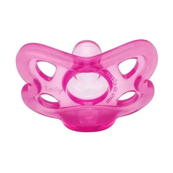 Imagem de Chupeta Lolly 100% Silicone Tamanho 1 de 0 a 6 Meses Girl Cores Sortidas 1 Unidade