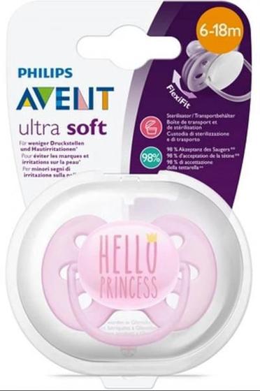 Imagem de Chupeta Philips Avent Ultra Soft 6-18M Princess Tamanho 2