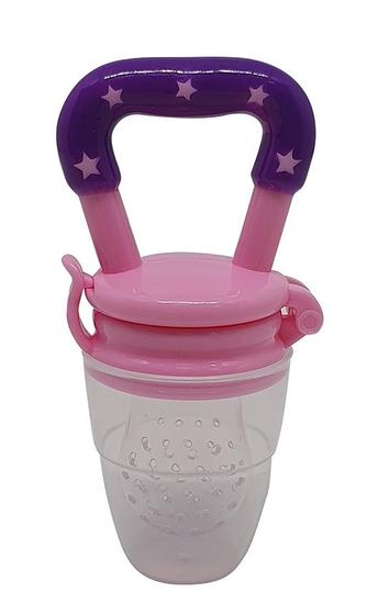 Imagem de Chupeta Porta Fruta de Silicone / Plastico Rosa 10cm Western