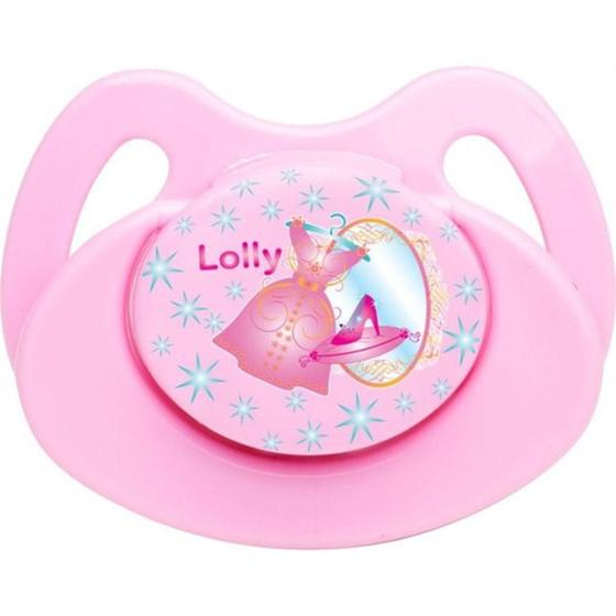 Imagem de Chupeta Silicone Ortodôntica T2 Princesa Rosa 4015-01 Lolly