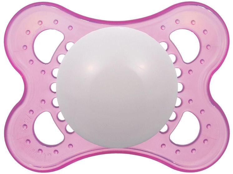 Imagem de Chupeta Silicone Ortodôntico MAM Original - Rosa 0 a 6 Meses