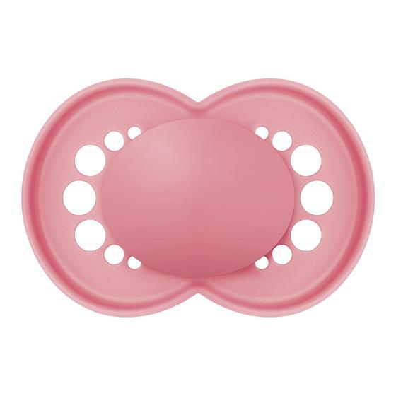 Imagem de Chupeta Silicone Ortodôntico Simétrico MAM - Coleção Trends Original Rosa 6 Meses