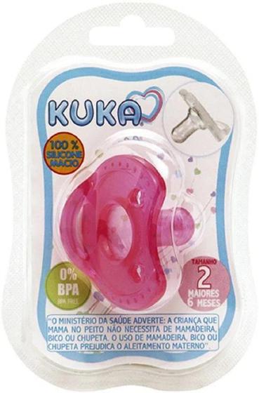 Imagem de Chupeta Silicone Soft Comfort Rosa Tamanho 2 - Kuka