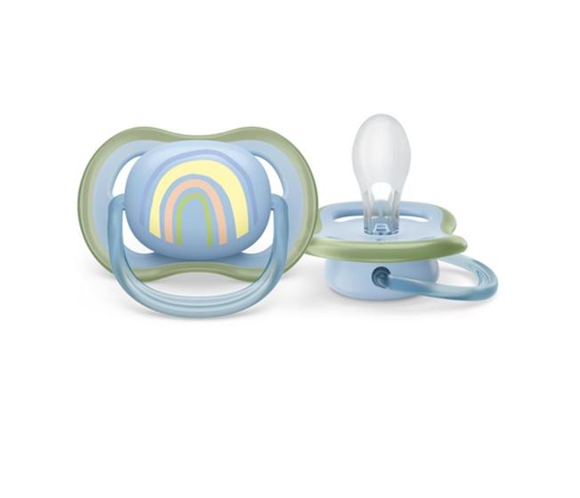 Imagem de Chupeta Ultra Air Azul - Arco Íris 0-6 meses - Philips Avent