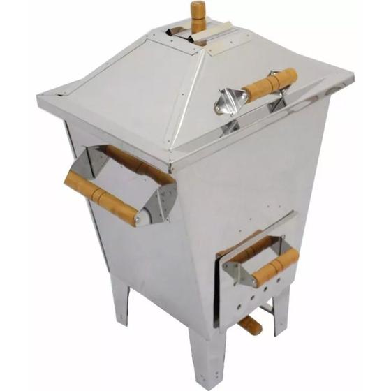 Churrasqueira a Bafo Aço Inox PP - Absoluto Metais Menor preço em Churrasqueira a Bafo Aço Inox PP - Absoluto Metais