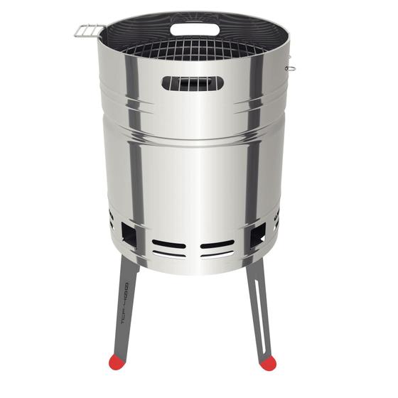 Imagem de Churrasqueira à Carvão Tramontina TCP 400 Aço Inox Balde Carvão Aço Esmaltado