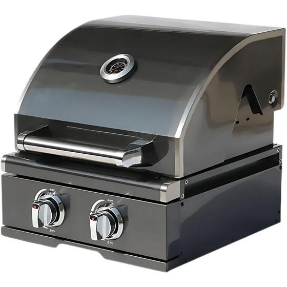 Churrasqueira A Gás Alluma Pro Em Inox Black - 2 Queimadores - Alluma ...