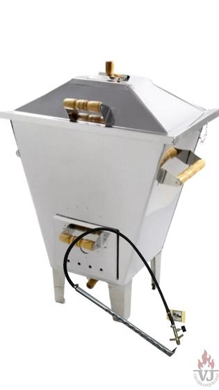 Imagem de Churrasqueira Bafo Inox P com Kit gás