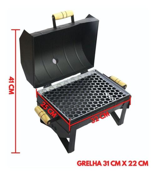 Churrasqueira Carvão P/ Apartamento Bafo Portátil c/ Tampa Bafinho Churrasco - QC2 é boa?