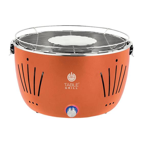 Churrasqueira de mesa a carvao table grill laranja Dotec Churrasqueira a Carvão Magazine Luiza