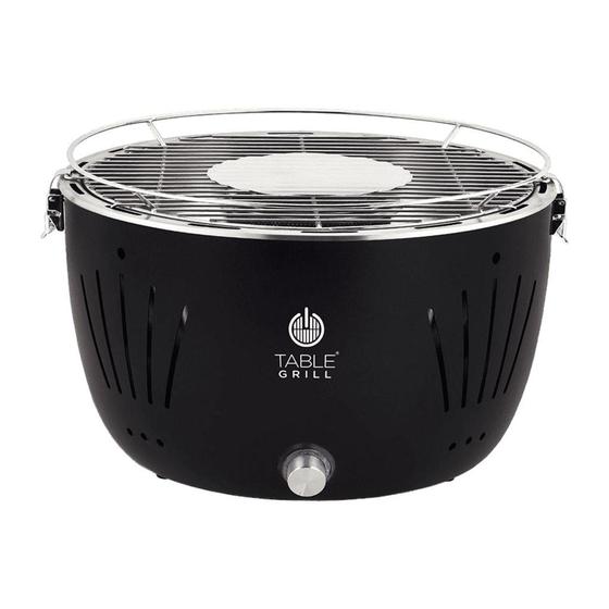 Churrasqueira de mesa a carvao table grill preta Dotec Churrasqueira a Carvão Magazine Luiza
