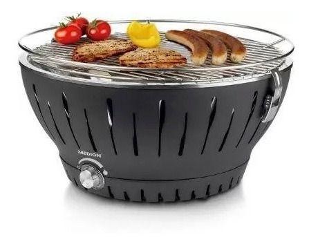 Churrasqueira De Mesa Portátil A Carvão E Pilha - Sem Fumaça - Mr Beef ...