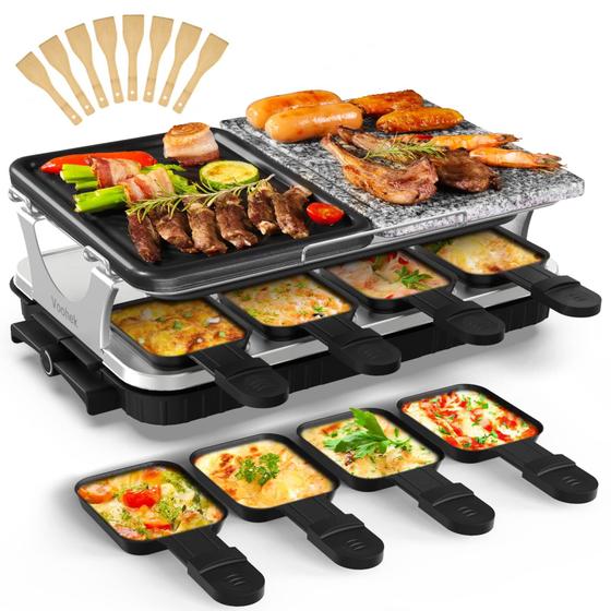 Imagem de Churrasqueira de mesa Voohek Korean BBQ Grill Raclette Hibachi Electri