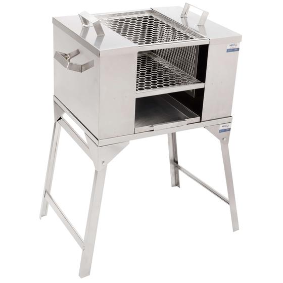 Churrasqueira Ecológica Sem Fumaça Com Suporte 50x40 Mec G Menor preço em Churrasqueira Ecológica Sem Fumaça Com Suporte 50x40 Mec G