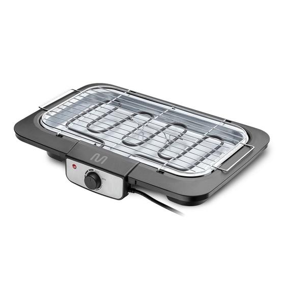 Churrasqueira Elétrica 220v-2000w c/ Controle de Temperatura e Grelha Inox Preta Inox Multilaser - CE132X Reembalado Menor preço em Churrasqueira Elétrica 220v-2000w c/ Controle de Temperatura e Grelha Inox Preta Inox Multilaser - CE132X Reembalado