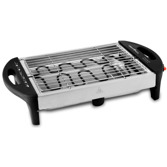 Churrasqueira Elétrica Britânia Top Gourmet Preta e Prata 127V Menor preço em Churrasqueira Elétrica Britânia Top Gourmet Preta e Prata 127V