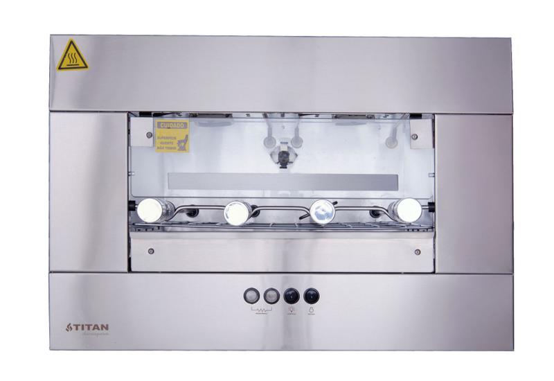 Churrasqueira Elétrica em INOX de Embutir 4 Espetos - SEM FUMAÇA Menor preço em Churrasqueira Elétrica em INOX de Embutir 4 Espetos - SEM FUMAÇA