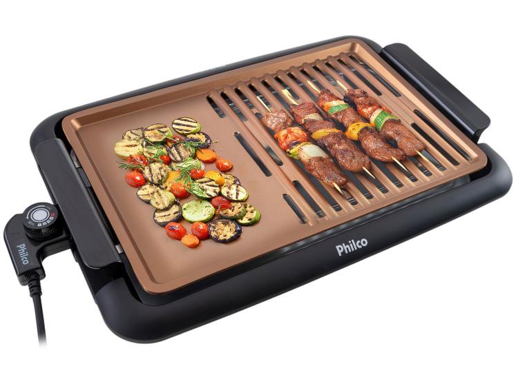 Churrasqueira Elétrica Philco PCQ1500D com Grelha Imagem de Churrasqueira Elétrica Philco PCQ1500D com Grelha