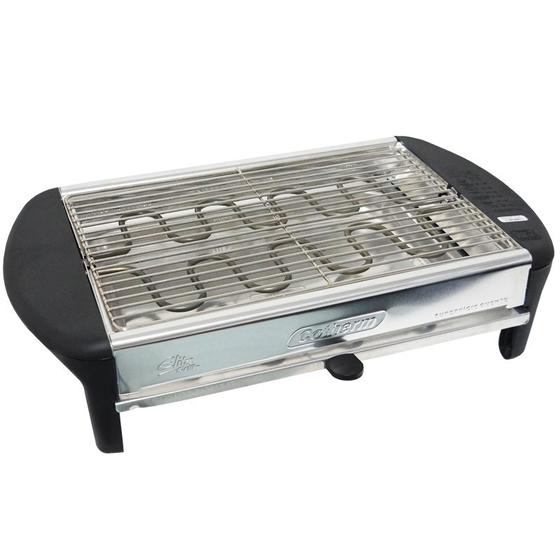 Imagem de Churrasqueira Elétrica Portátil Grelha Removível Bandeja Coletora 220V Cotherm 1242 Elite Grill