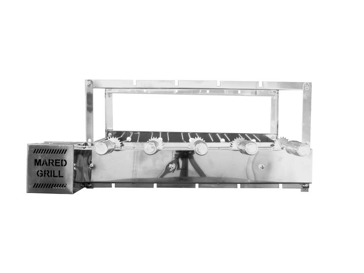 Churrasqueira Giratória Gira Grill Inox 5 Espetos Bivolt Menor preço em Churrasqueira Giratória Gira Grill Inox 5 Espetos Bivolt