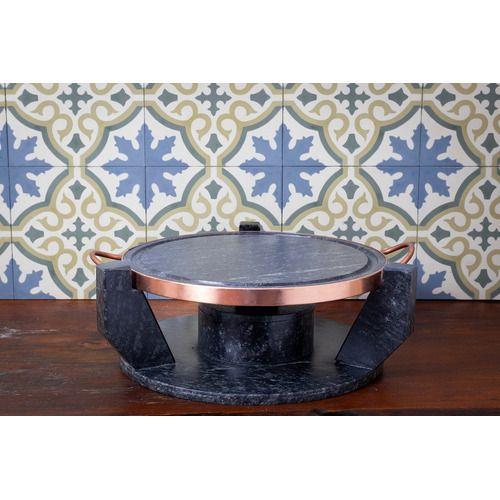 Imagem de Churrasqueira Gourmet Fondue de Pedra Sabão Grande 27 cm
