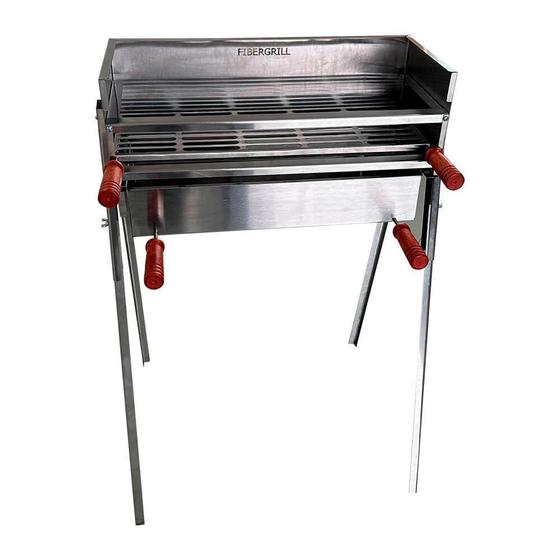 Imagem de Churrasqueira Grill Fibergrill 60cm com Pés removíveis - Inox