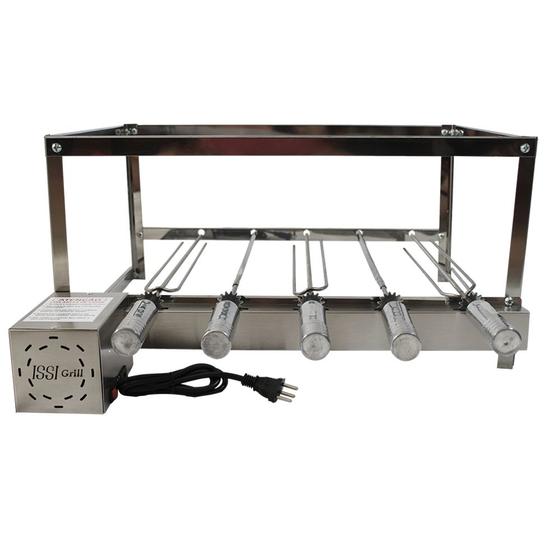 Churrasqueira Grill Giratória Inox Gira 5 Espetos Motor Weg - issi ...