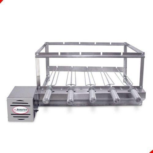 Imagem de Churrasqueira Grill Rotativa Inox 5 Espetos (bivolts)