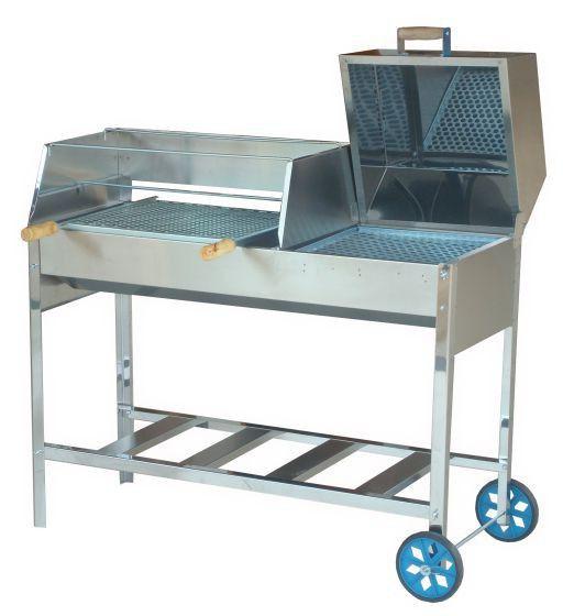 Churrasqueira Inox Mista Bafo e Grill Tamanho 108 Menor preço em Churrasqueira Inox Mista Bafo e Grill Tamanho 108