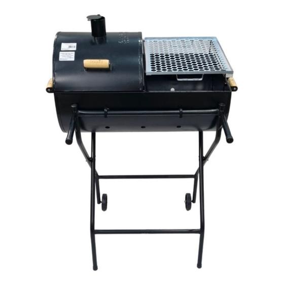 Churrasqueira Meia Bafo Com Carrinho e 2 Grelhas BBQ Dragão Menor preço em Churrasqueira Meia Bafo Com Carrinho e 2 Grelhas BBQ Dragão