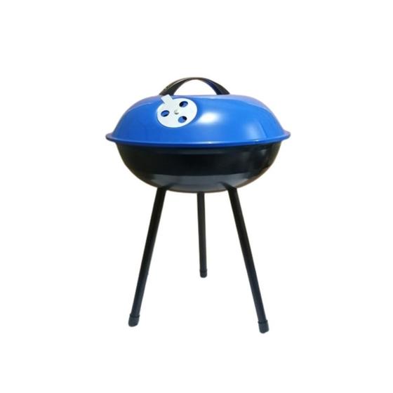 Churrasqueira Portátil A Bafo Redonda Grill Aço Esmaltado Menor preço em Churrasqueira Portátil A Bafo Redonda Grill Aço Esmaltado