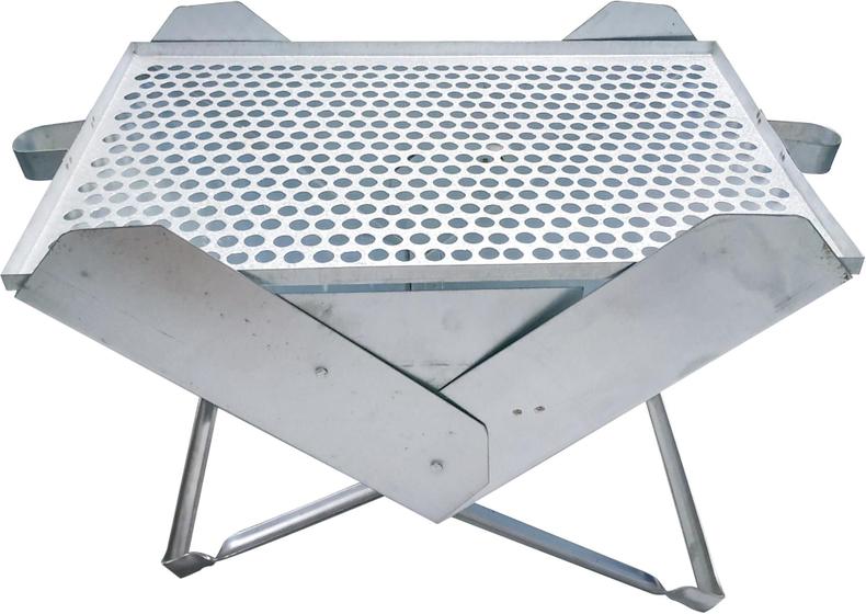 Churrasqueira Portátil Dobrável - Aço Galvanizado/Zincado . Menor preço em Churrasqueira Portátil Dobrável - Aço Galvanizado/Zincado .