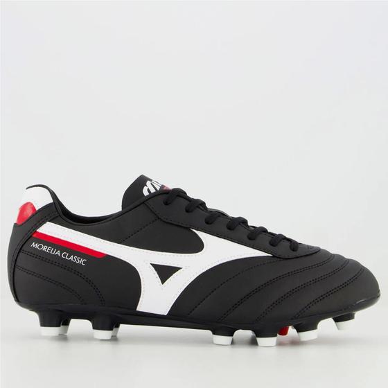 Imagem de Chuteira Campo Mizuno Morelia Classic MD Masculino Preto