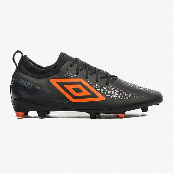 Imagem de Chuteira Campo Umbro Adamant Club Cor: Preto E Laranja - Tamanho: 42