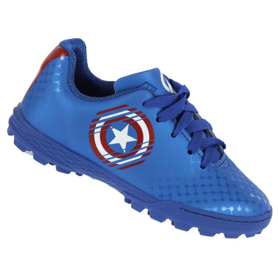 Imagem de Chuteira Dray Society 4080 Marvel Azul - Infantil