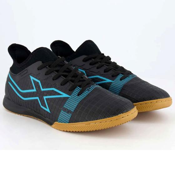 Imagem de Chuteira Futsal Oxn Velox 4 Neo Masculina - Preto e Azul