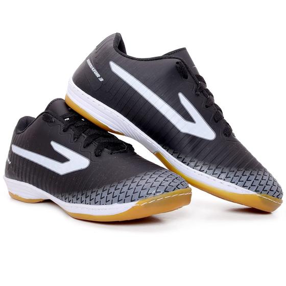 Menor preço em Chuteira futsal preta  quadra/salão /sintetico/profissional aderente