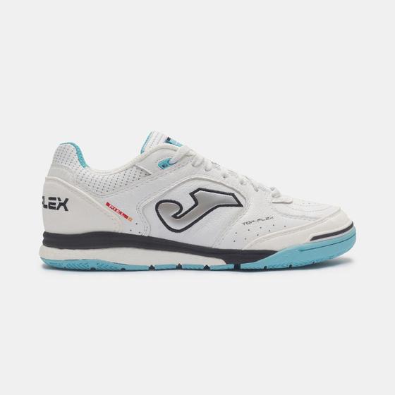 Chuteira joma futsal top flex rebound branca/celeste Menor preço em Chuteira joma futsal top flex rebound branca/celeste