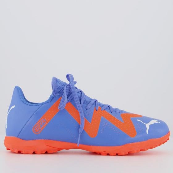 Chuteira Puma Future Play TT BDP Society Azul Menor preço em Chuteira Puma Future Play TT BDP Society Azul