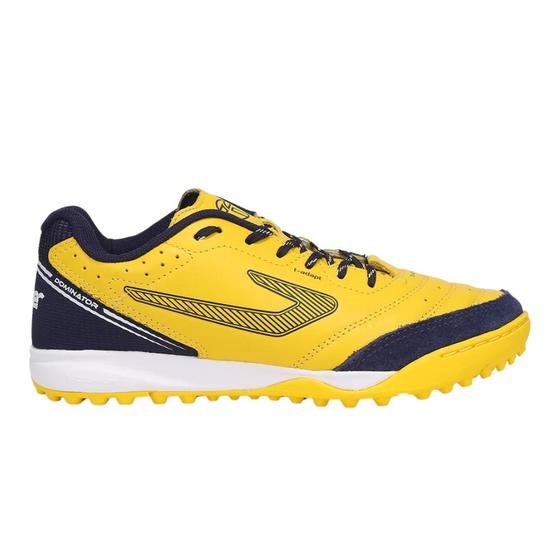 Imagem de Chuteira Society Topper Dominator Pro IV Amarelo e Marinho - Masculino