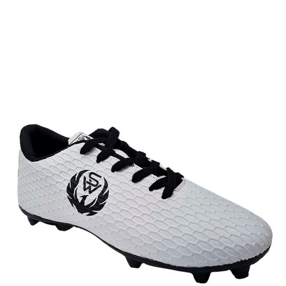 Imagem de Chuteira Sport West Campo Masculina Branco Preto